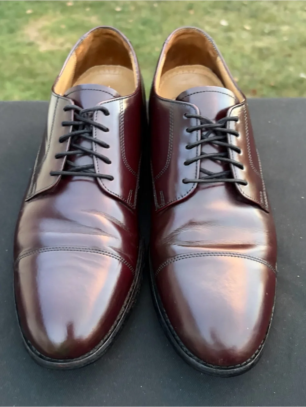 Bostonian Crown Windsor Burgundy Cap Toe Dress Shoes 9.5